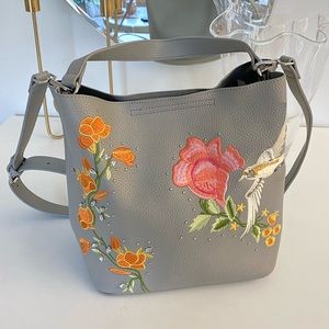 TOPSHOP patchwork bucket bag